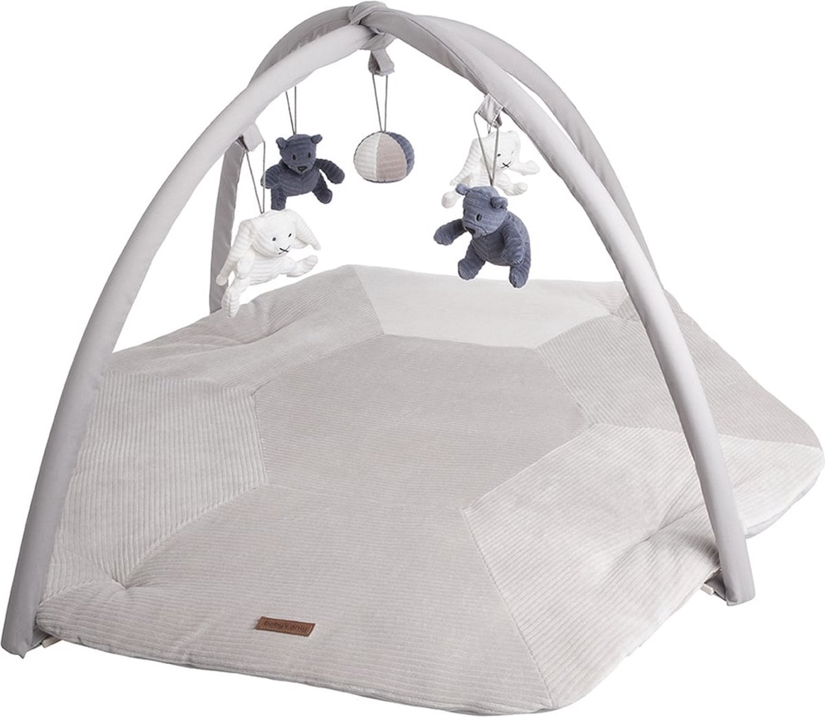 Babys Only Speelkleed Sense - Vintage blue/Kiezelgrijs/Wit - 94x83 cm